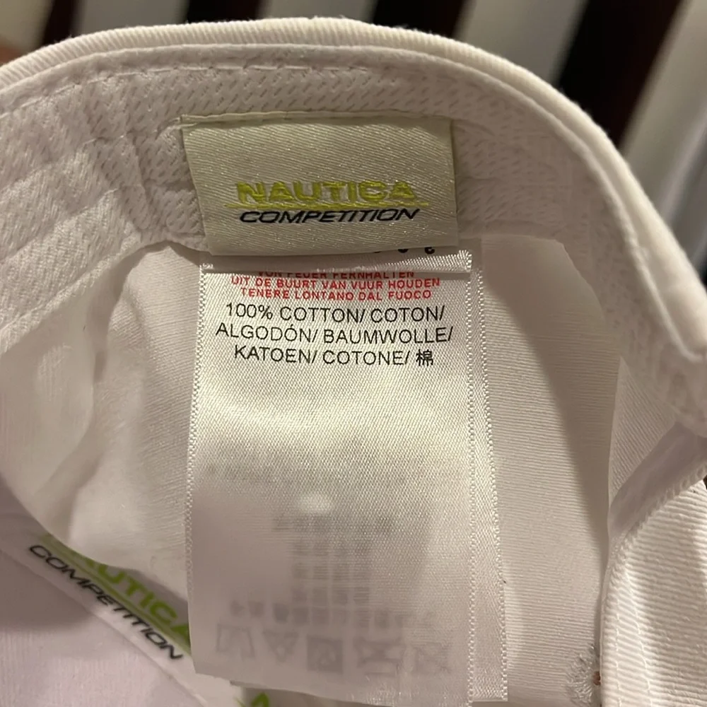 Nautica Competition Snap Back Hat Cap White